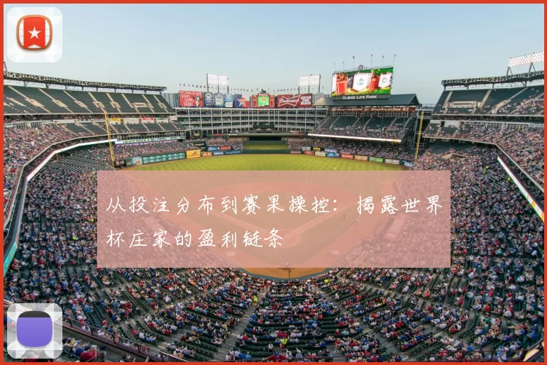 从投注分布到赛果操控:揭露世界杯庄家的盈利链条